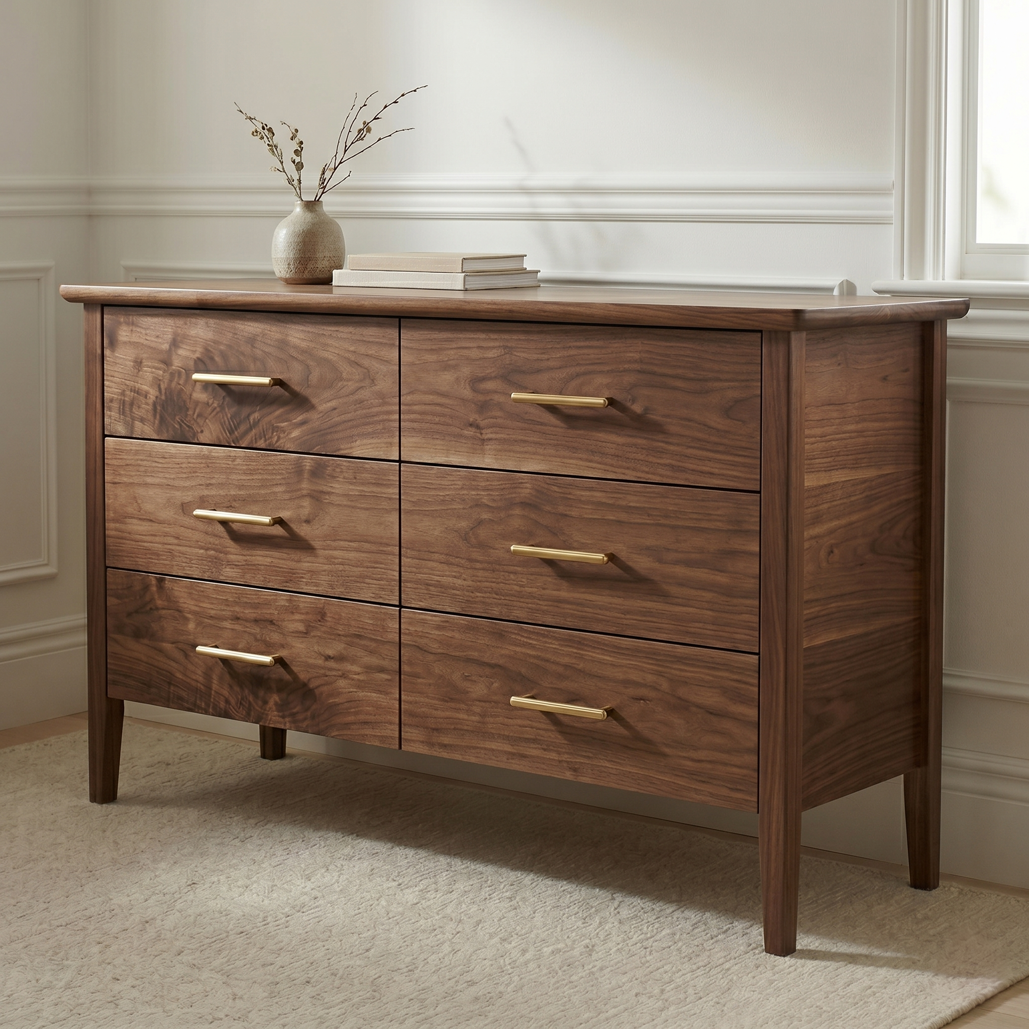 Avenir 6-Drawer Dresser in Black Walnut Noble Form Design Co. Avenir 6-Drawer Dresser in Black Walnut Noble Form Design Co.