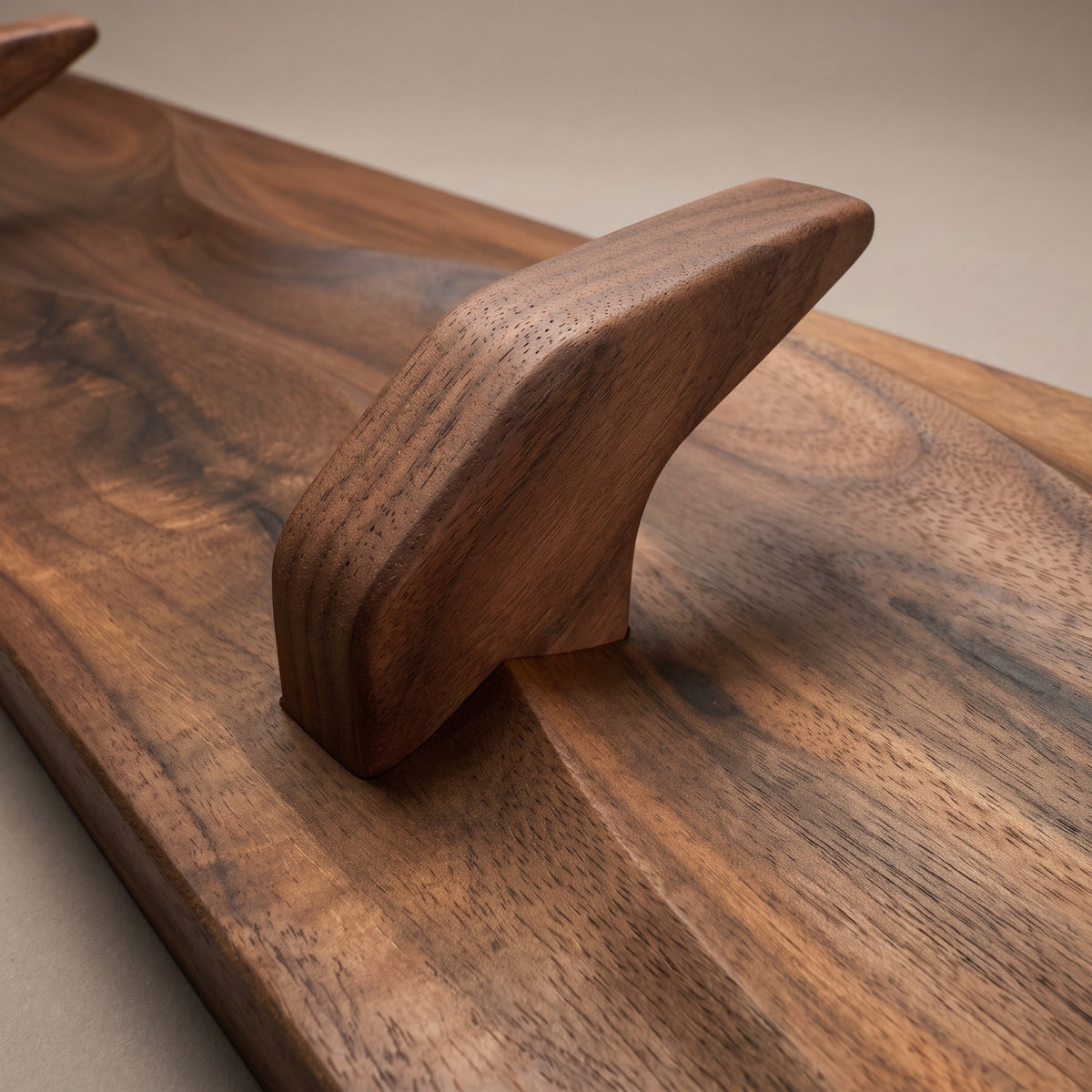 26" Wall-Mounted Coat Rack in Black Walnut