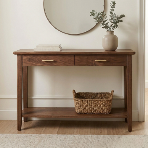Avenir Console Table in Black Walnut
