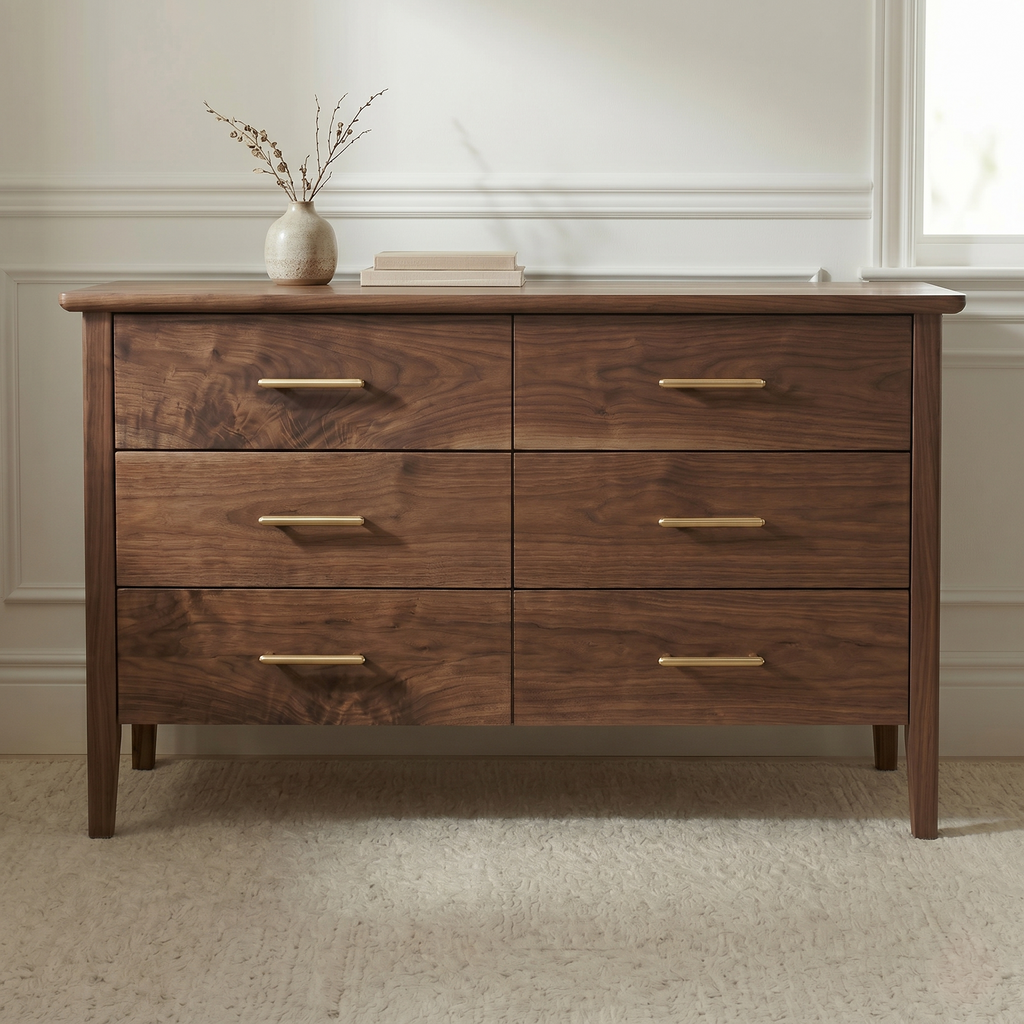 Avenir 6-Drawer Dresser in Black Walnut