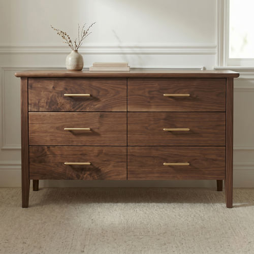 Avenir 6-Drawer Dresser in Black Walnut