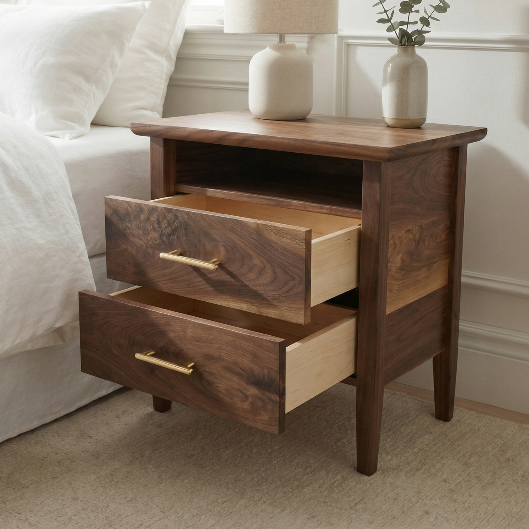 Avenir Nightstand in Black Walnut